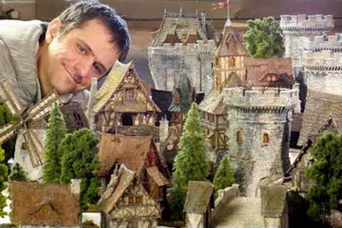 MASSIVE $2500 Gaming Board!  Painting realistic buildings | Tabletop World and Goobertown Hobbies!