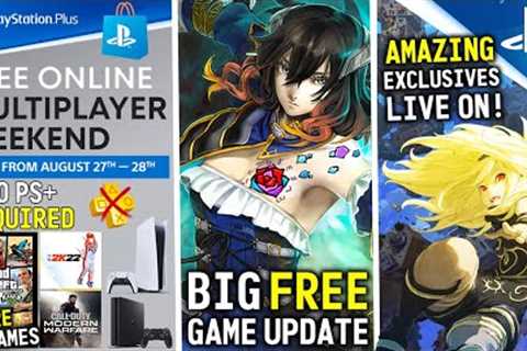 FREE PSN Online Weekend NO PS+ Required, Big FREE Game Update, AWESOME PS4 Exclusives REVIVED +More!