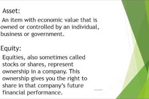 INVESTMENT BANKING part 1(Basic Terms)