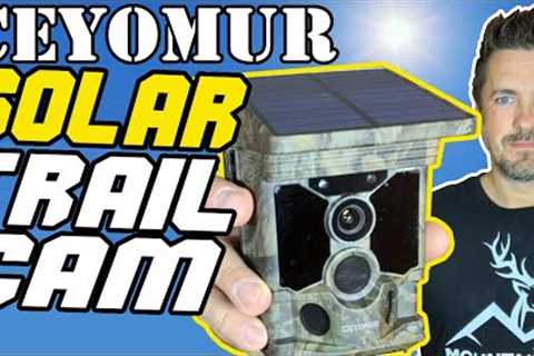 Ceyomur Solar Trail Camera CY95 Review ☀️ 4K 30fps, CEYOMUR WiFi Bluetooth 40MP Game Camera, 120°