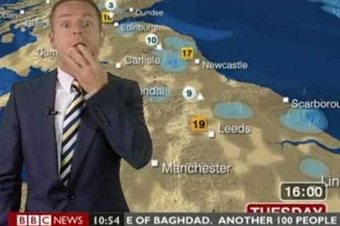BBC Weatherman Finger Fail