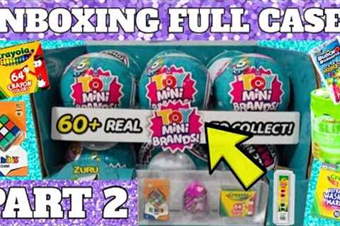 Part 2! UNBOXING FULL CASE Toy Mini Brands Zuru 5 Surprise Blind Bag Toy Opening!!!