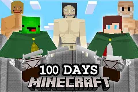 I Survived 100 Days Of Attack On Titan