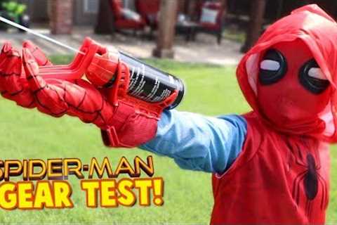Spider-Man Homecoming Movie Gear Test! Web Shooters for Kids! Toys Review by KIDCITY