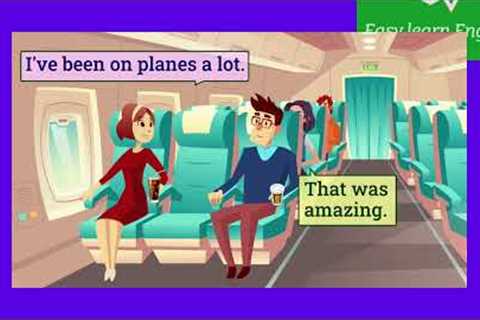 English Language |  Chat with foreigners on the plane. |  English Conversation.