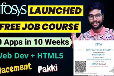 Infosys Launched Free Career Skills Training Courses With Certificates | Placement After Completion