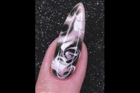 Easy Nail Art with Blooming Gel #shorts #nails #nailart #20nails
