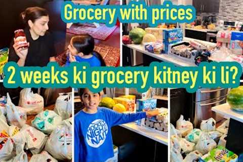 Canada main 2 weeks ki grocery kitnay ki aati ha || Superstore || Costco || Freshco || Grocery Vlog