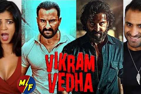 VIKRAM VEDHA Teaser REACTION!! | Hrithik Roshan, Saif Ali Khan | Pushkar &amp; Gayatri | Radhika..