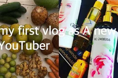 #abujaliving vlog 1:my first vlog as A new YouTuber. Grocery shopping. I got bag and shoes. I club.