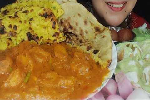 Eating masala chaap,missi roti, mix paratha, gulab jamun | Indian food asmr mukbang | foodie siyaa