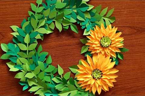 Beautiful cardboard craft ideas | Paper wreath| @TaRa crafts | Ideas without gluegun| support |
