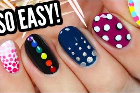 5 Easy Dotticure Nail Art Designs For Beginners!