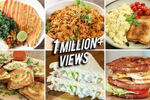 Breakfast Recipes | Easy Breakfast Recipes For Exams | Scrambled Egg | Chicken Mayo Sandwich