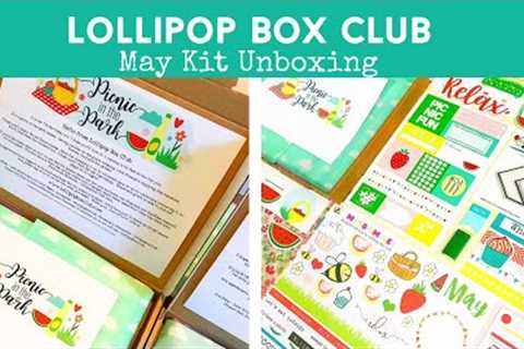 MAY KIT UNBOXING | Monthly Kit | Journal &amp; Scrapbooks | LOLLIPOP BOX CLUB | ad