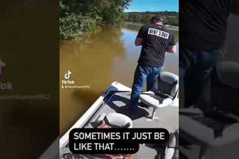Sometimes it be like that!!! Bass fishing fail!!! #shorts