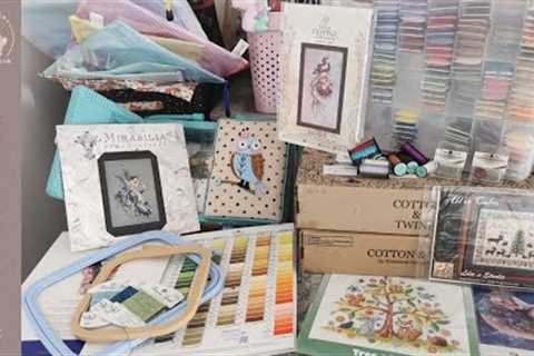 One Year Flosstube Anniversary! Shopping &amp; Stitching are separate hobbies 🤭 My Stash (Part 1)