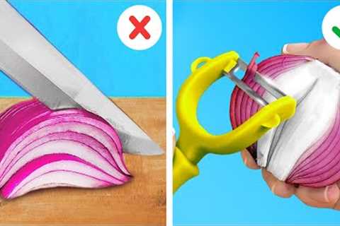 Genius Ways To Cut And Peel Vegetables And Fruits