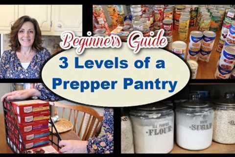 3 BASIC LEVELS OF A PREPPER PANTRY | UPDATED PANTRY TOUR  #beginnerprepper #shtf #howtostartprepping