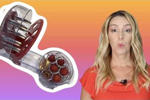 Must-have kitchen gadget for pitting LOTS of cherries!