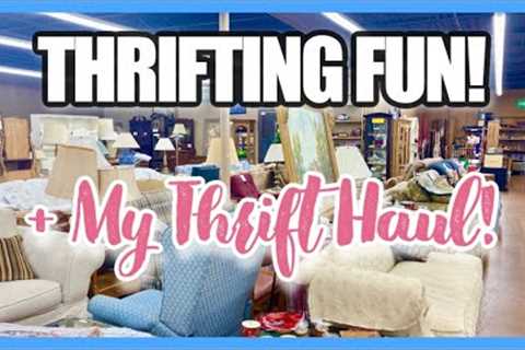 SO MUCH CHEAPER THAN GOODWILL! CHARITY THRIFT SHOP BARGAINS! THRIFT WITH ME &amp; HAUL!
