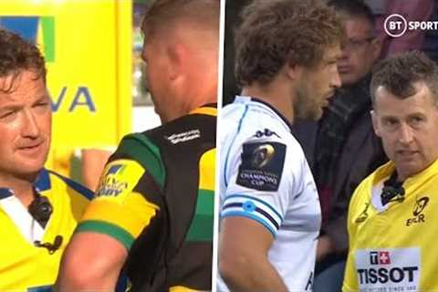 Rugby referees don't take any grief from players!