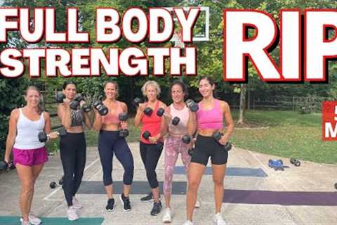 Full Body Strength RIP Workout | Get Lean Toned and Fit Fast | Dumbbell at Home Workout