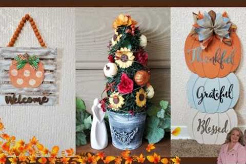 3 AUTUMN DECOR DIY's on a Budget |  FALL FEST Home Decor Tutorials | Beginner Projects