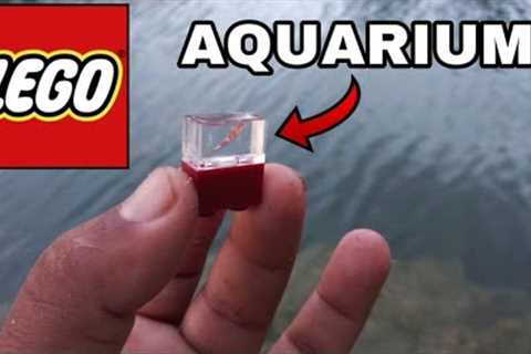 WORLD'S SMALLEST AQUARIUM Fish Tank! LEGO with FLEX SEAL DIY