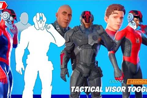 The Rock Eyebrow Emote Fortnite on Other Skins シ