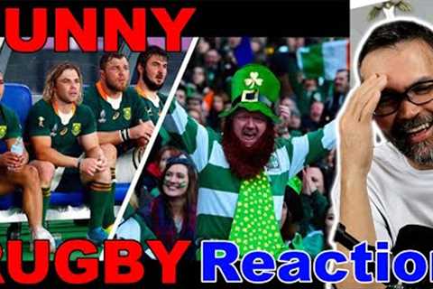 American Reacts to Rugby Funny Sideline Moments!