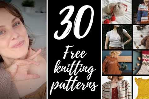 30 FREE random KNITTING PATTERNS // fun patterns to knit