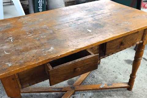 Old Wood Table Restoration.