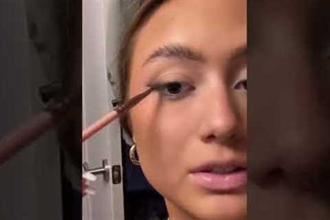 eye makeup tutorial #grwm  #ootd #shorts (id:hannahharrell)