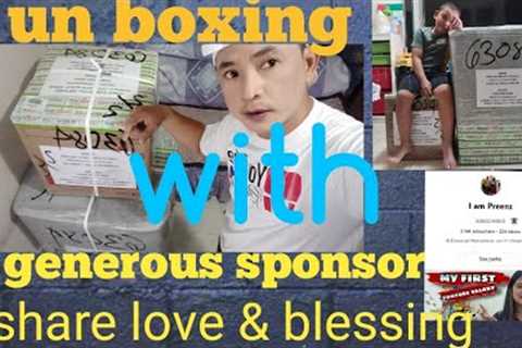 Unboxing Big Gift From Generous Sponsor