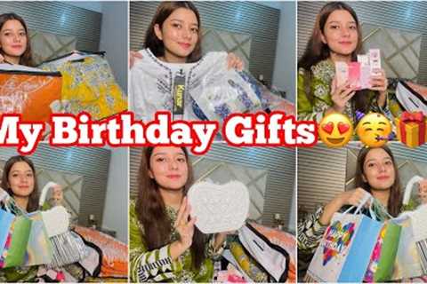 Itny sare gifts mily🎁❤️| My birthday gifts unboxing ❤️