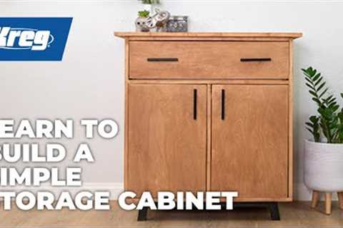 How To Build A Storage Cabinet | Free Woodworking Project Plan