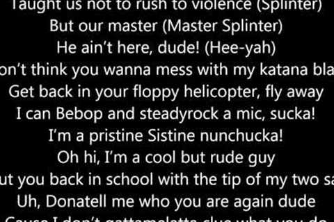 ARTISTS Vs TMNT Lyrics Epic Rap /Battles Of History