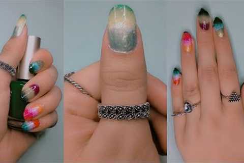 Gradient Nail Art Tutorial - Easy Nail Art | Nail Art Design - Easy Nail Art | Creative ideas