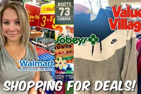 Grocery Shopping The Sales! Thrifting Brand Names! Walmart, Sobeys &amp; Value Village!