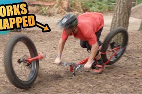 RIDING THIS £250 AMAZON FAT BIKE UNTIL IT SNAPS - FACE PLANT!