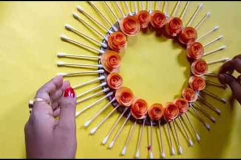 Wall hanging craft/paper crafts ideas with cardboard/#diy #craft