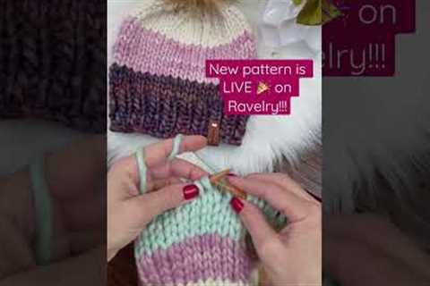 🎉New knitting pattern- Zero Waste Beanie is live on Ravelry! #knittingpatterns #knit#beanie