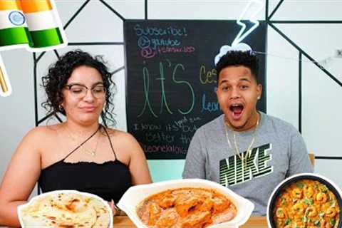 EATING INDIAN FOOD FOR THE FIRST TIME 😮🇮🇳