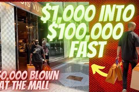Turn $1000 Into $100,000 Fast | $50,000 Shopping Spree | Make Money Online