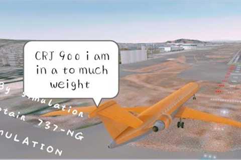 Airline Commander ll CRJ900 ll Over weight Landing ( A Basic Licences )