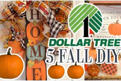 🍁5 DIY Dollar Tree FALL DECOR CRAFTS 🍁Episode 6 I love Fall Olivias Romantic Home DIY