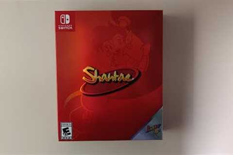 Shantae Nintendo Switch Collector's Edition Unboxing Limited Run Games