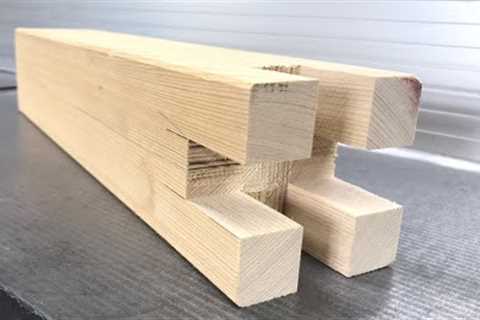 Wood Joint. Woodworking project. DIY.