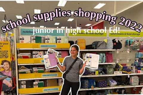 SCHOOL SUPPLIES SHOPPING 2022 | junior year of high school, TARGET &amp; WALMART, *PLUS HAUL*